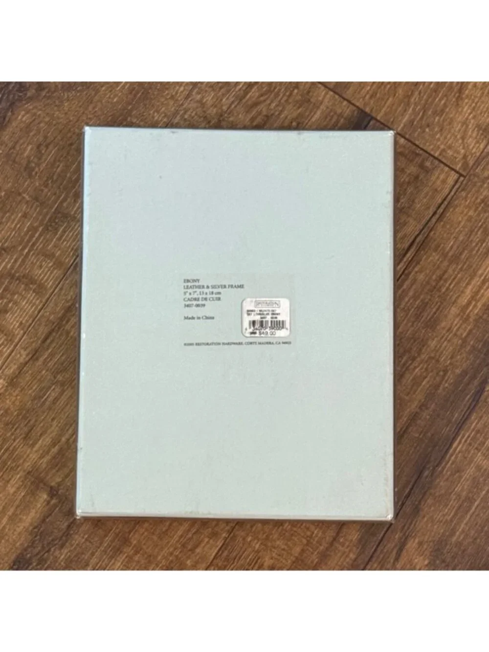 Restoration Hardware Ebony Leather & Silver 5
